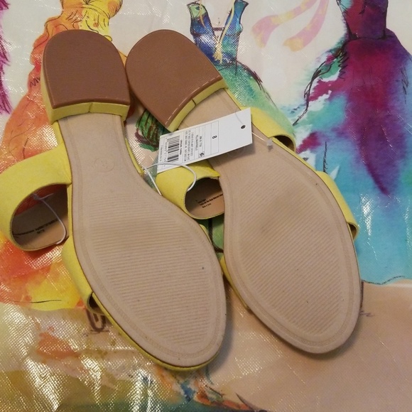 YELLOW SUEDE SLIP ONS - CLEARANCE - Picture 2 of 6